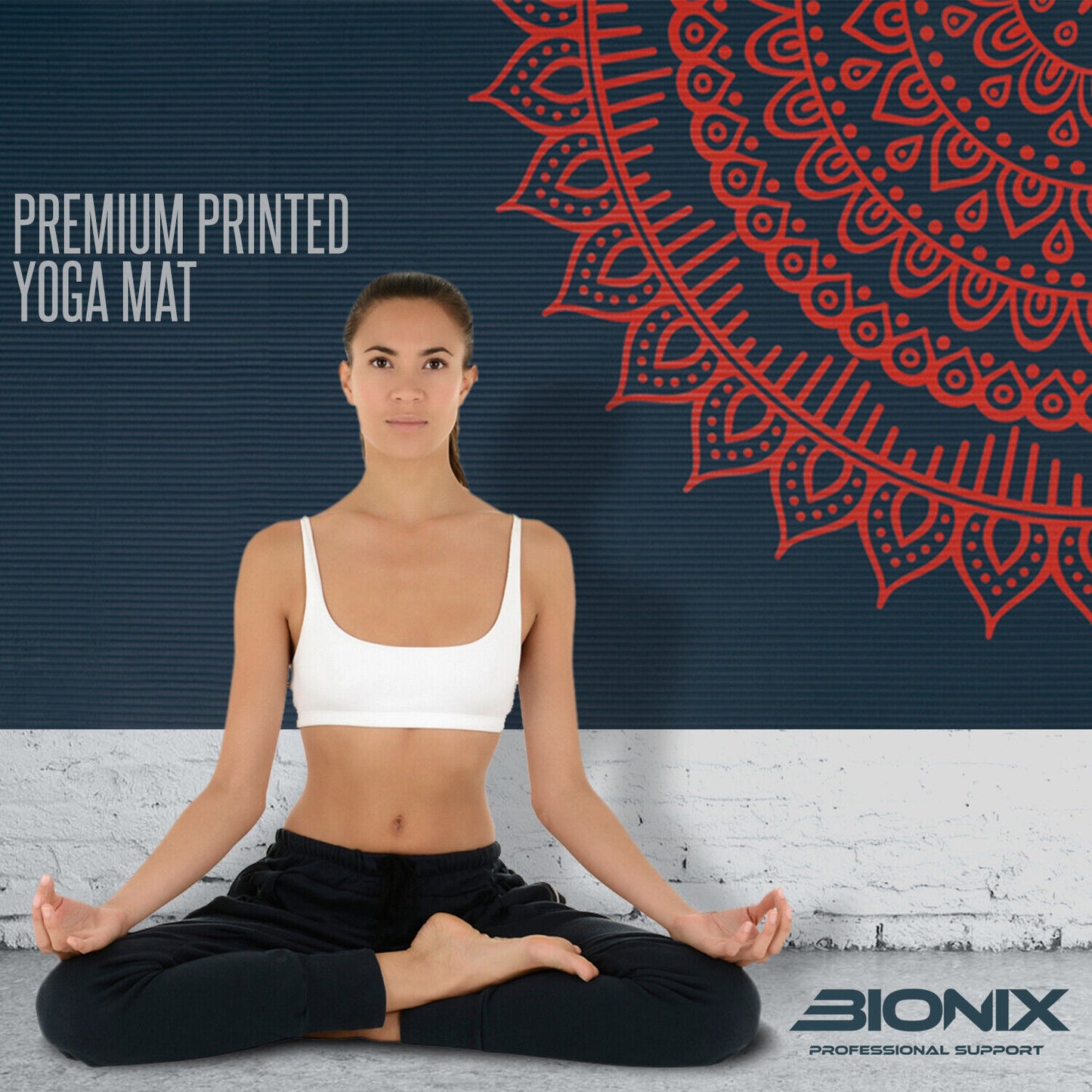 Premium 183x60cm Non-Slip Yoga Mat - 10mm Thick NBR with Carry Strap for Fitness and Pilates