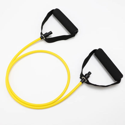 5-Level Resistance Hot Yoga Pull Rope Bands with Handles for Elastic Sports Bodybuilding and Home Gym Muscle Training